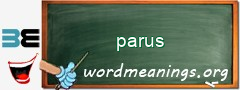 WordMeaning blackboard for parus